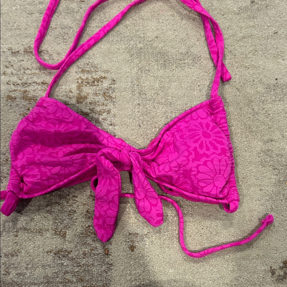 Wild Fable Pink Floral Bikini Top